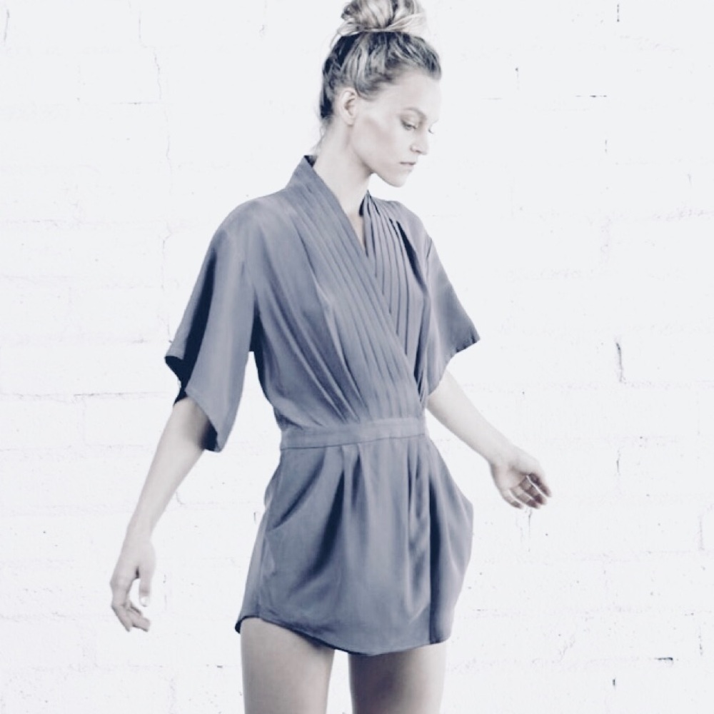Silk Kimono Romper